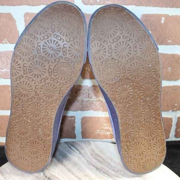 Ugg Shoes Womens Size 7.5 Sherpa Lined Athletic Plaid Sneakers Purple. - Picture 7 of 8